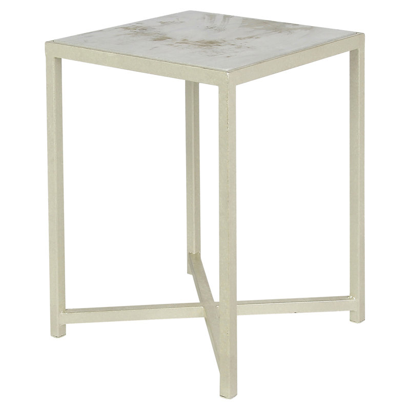 Table de bout LA Stone, Blanc huître, Marbre de Carrare