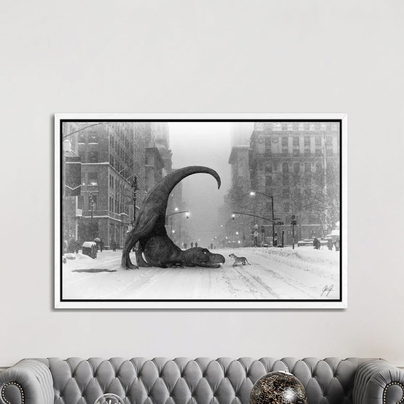 Wanna Play II by Kathrin Federer - Print on Canvas, 152.5 cm H x 101.5 cm W, White Framed