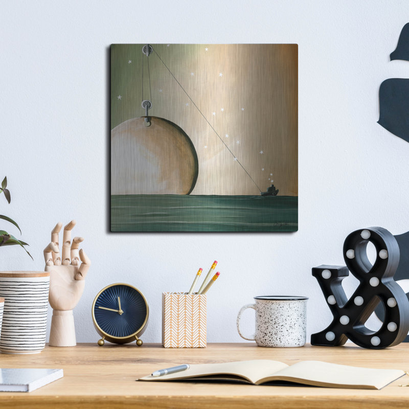 Art mural en métal «A Solar System» par Cindy Thornton, Wrought Studio, H 12 po x l 12 po