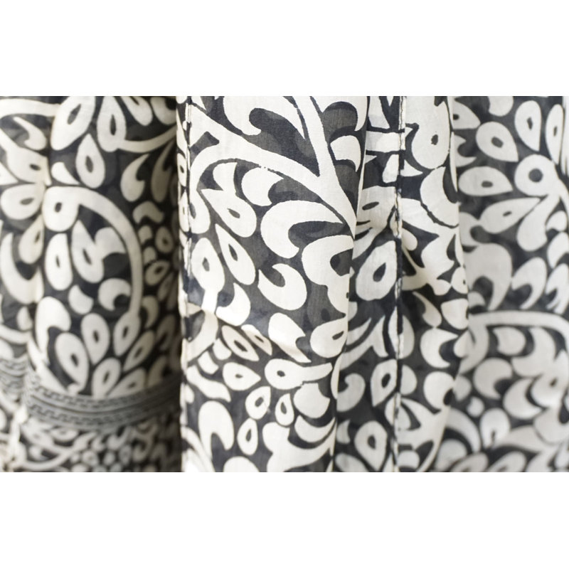 Foulard indien en soie 100% imprimé à la main