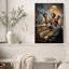 «African American Choir Singing at Upright Piano», art mural sur toile-1728768888