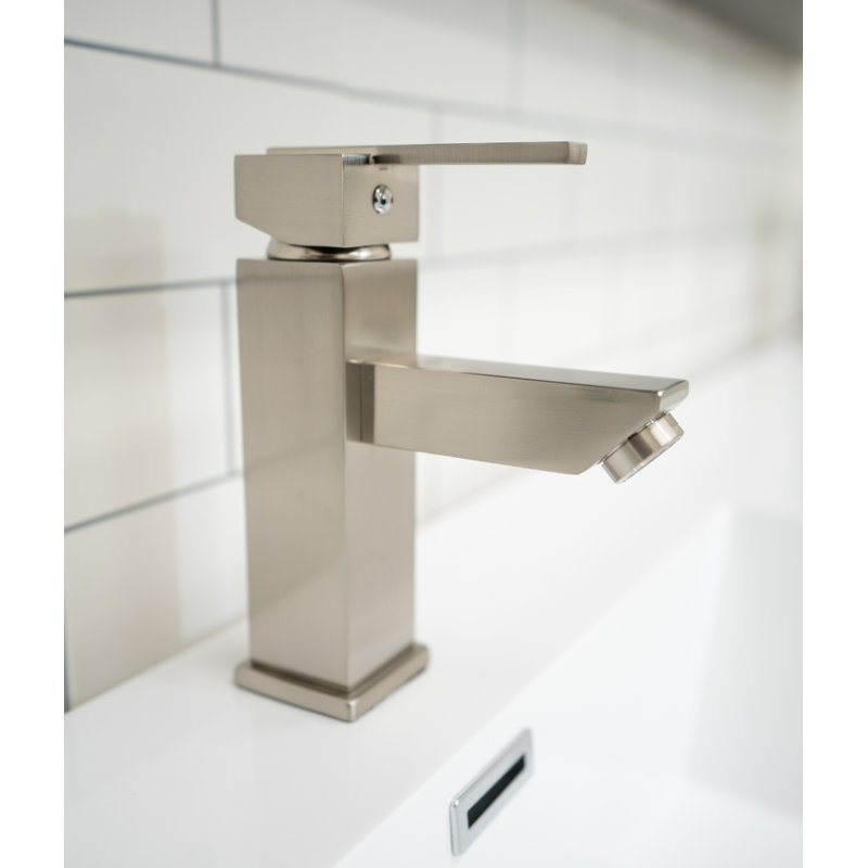 Single-Hole Single-handle Bathroom Faucet, Brushed Nickel
