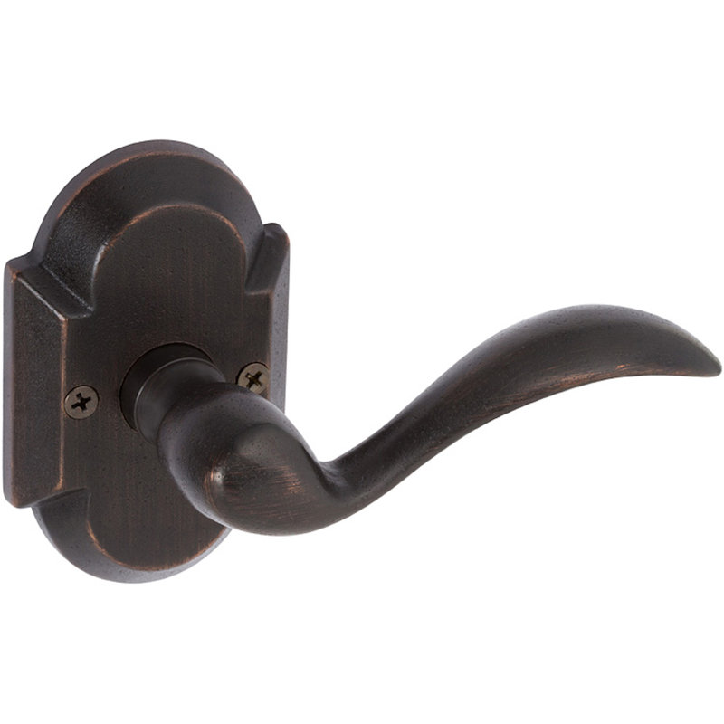 Sandcast Collection Keyed (Entry) Door Lever, Right, Aged Bronze