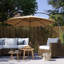 Parasol de patio décalé 10 pi avec base Yardgrace, rotation à 360 ° et inclinaison réglable, résistant aux rayons UV et à l'eau-1951655874
