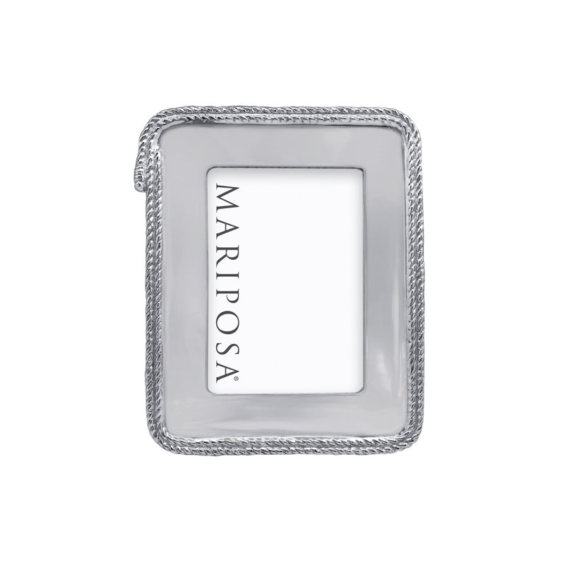 High Seas Silver Metal Embossed Picture Frame, 5" x 7"