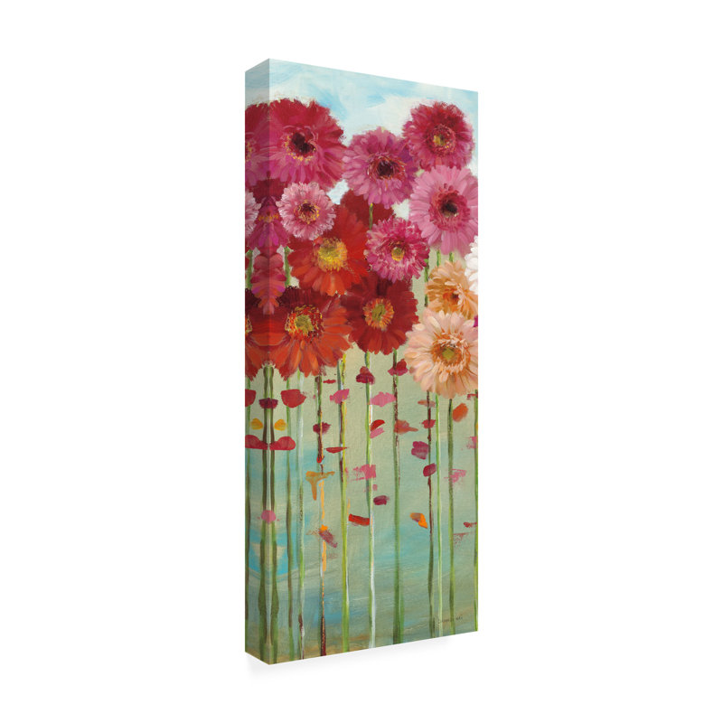 Art sur toile, «rouleau Danhui Nai Daisies Spring II», H 24 po x l 10 po