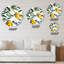 Wild Spring Chamomile Flowers On Geometric - Traditional Wall Clock-60281071