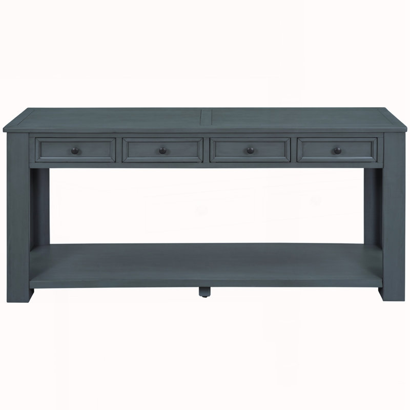 Console / canapé avec tiroirs de rangement, Marine