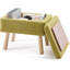 Petit tabouret d'appoint avec repose-pieds en bois-1303797756