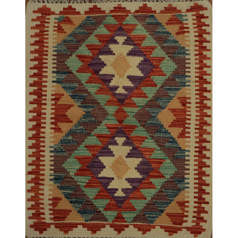 Authentic Handmade Wool Kilim Rug 2X3