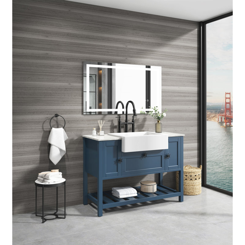 48'' Single Bathroom Vanity Base Only, Blue