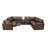 Namdor Leather Match Power Recline Sectional-490572202
