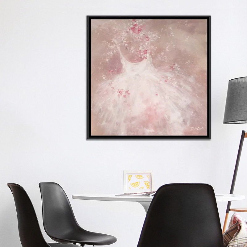 «Tutu Breeze» par Debi Coules, reproduction sur toile, H 18 po x l 18 po x P 1,5 po, Toile avec cadre noir, Pas de tapis