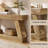60" Farmhouse Console table with drawers and A-Shaped Base Sofa Table For Hallway, Entryway, Living Room-329419814