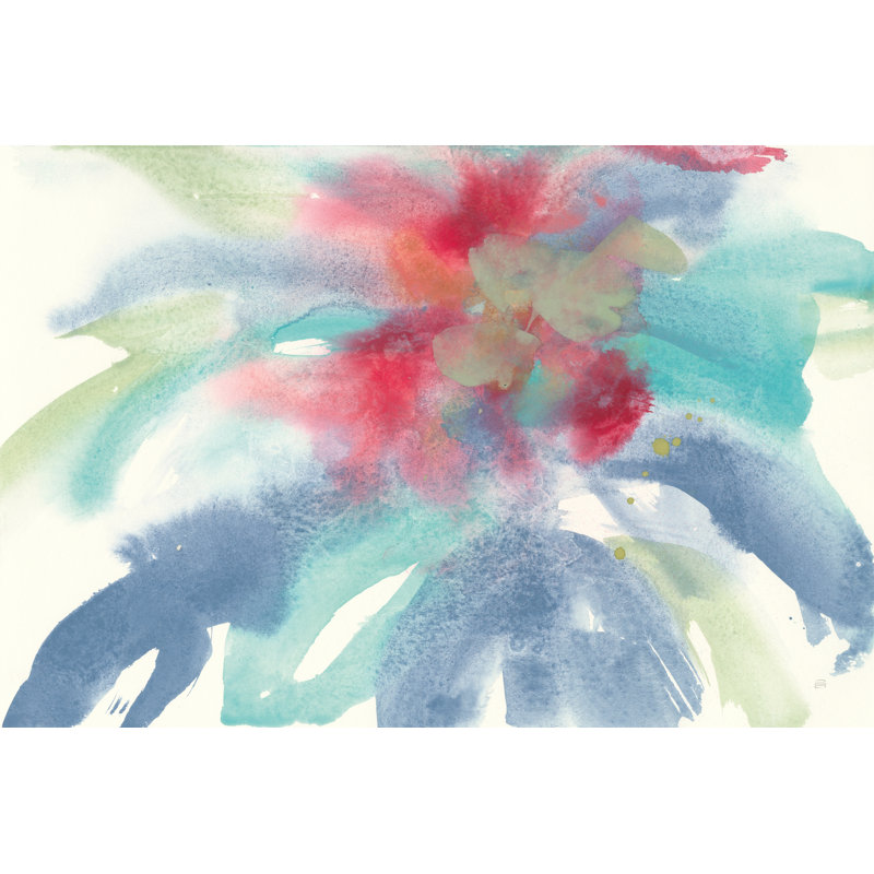 «Dusting of Mint I» par Chris Paschke - peinture sur toile tendue, H 20 po x l 30 po, Toile tendue, Non