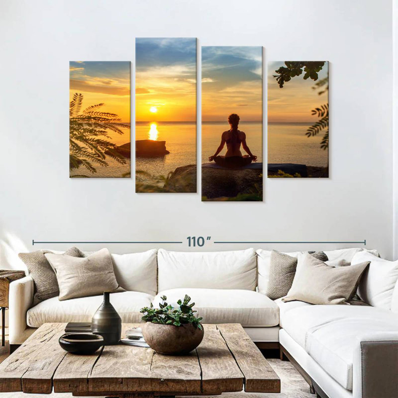 Kerrick Sunset Yoga, H 54 po x l 84 po