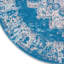 Tapis oriental bleu / ivoire Burnie-464625465