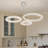 32"+24"+16" 3 Rings Crystal Ceiling Chandeliers