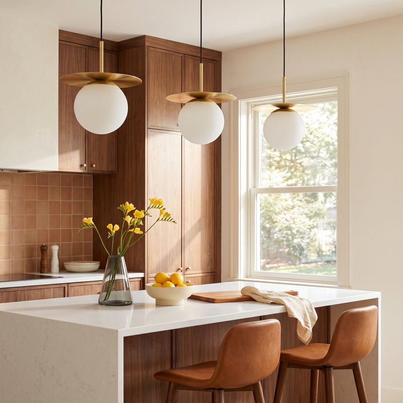 Cathy 1 - Light Single Pendant, Brushed Brass