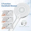 Chrome Bathroom Exposed Shower Mixer Twin Head Large Bar Set Rain Shower System
