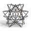 Wire Star Black/Gold Iron Sculpture