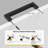2Pack Black Square Bar Cabinet Pull Drawer Handle Stainless Steel Modern Hardware for Kitchen Bathroom Cabinets Cupboard,Center to Center 3in (76mm) Modern Matte Black Drawer Pulls-135830977