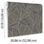 Papier peint sculpté feuille graphite-461479070