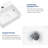 13" L x 11" W Rectangular White Ceramic Wall Mount Bathroom Sink with Faucet Hole