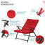 Ensemble de chaise inclinable avec coussin Shoshana-1833247253