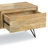 68"W Solid Mango Wood Industrial TV Stand for TVs up to 75" with 2 Drawers and Open Shelf