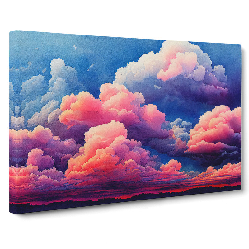 Fluffy Clouds Vol.1 - Wrapped Canvas Print, 50cm H x 76cm W x 3cm D