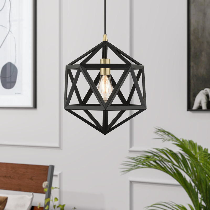 Avilene 1 - Light Pendant, Textured Black