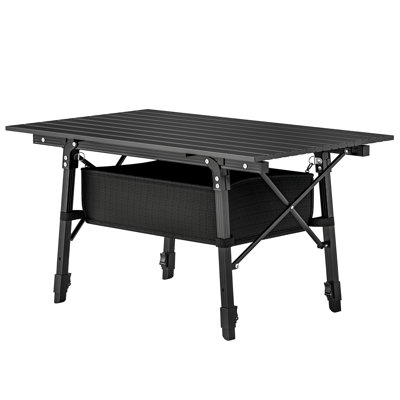 Portable Camping Table For Outdoor Picnic BBQ Aluminum Small Folding Table With Storage Bag, Carry Bag