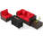 5 PCS Patio Furniture Set Heavy-duty Frame Sofa Set with 60,000 BTU Firepit Table Red-2018112000