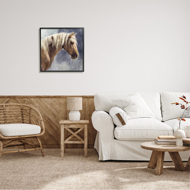 «Stupell Industries Golden Boy Horse», art mural sur toile par Nina Blue, H 24 po x l 24 po x P 1,5 po
