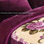 Couverture en flanelle Minky en peluche très grand Merry Home, 87 po x 95 po, 10 lb, prête pour l'hiver, douce et chaude soyeuse, imprimé A et 2 plis, couleur unie à motif gaufré, beau motif floral rose
