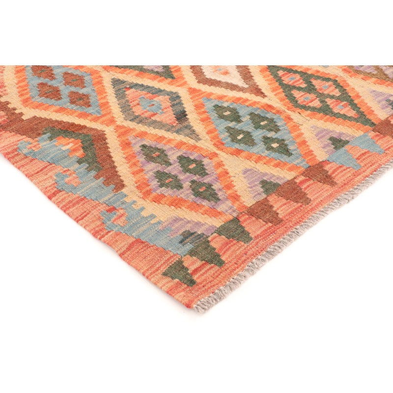 Runner Southwestern Wool Hand Woven 90cm X 303cm Area Rug