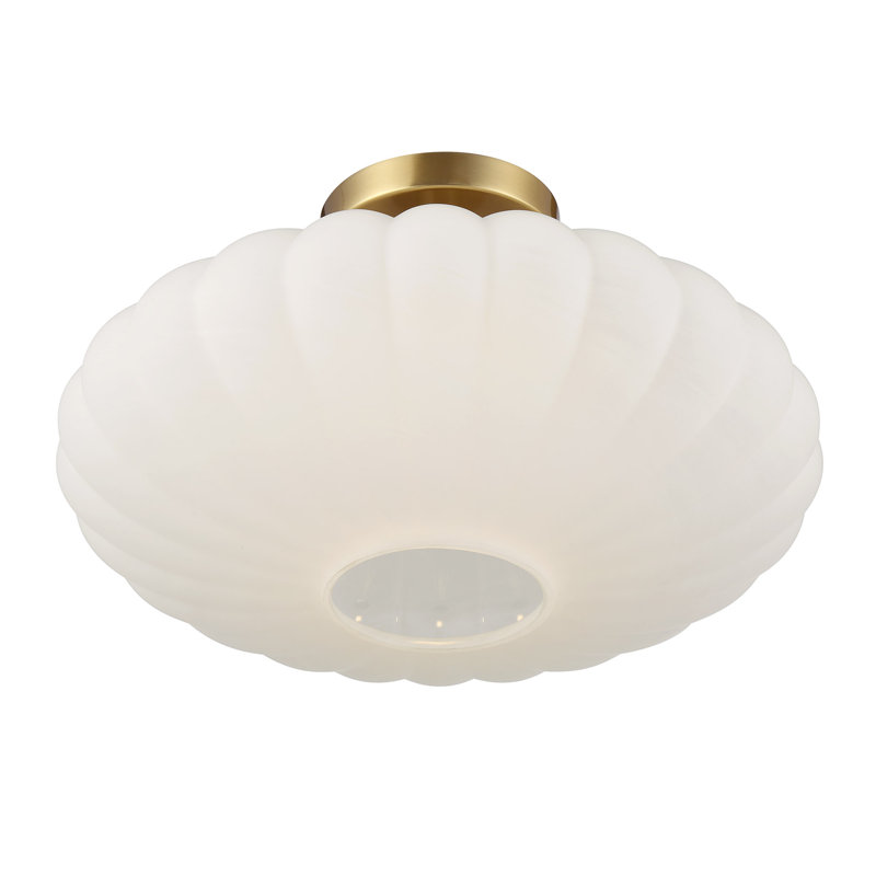 Mason 1-Light Ceiling Light, Natural Brass