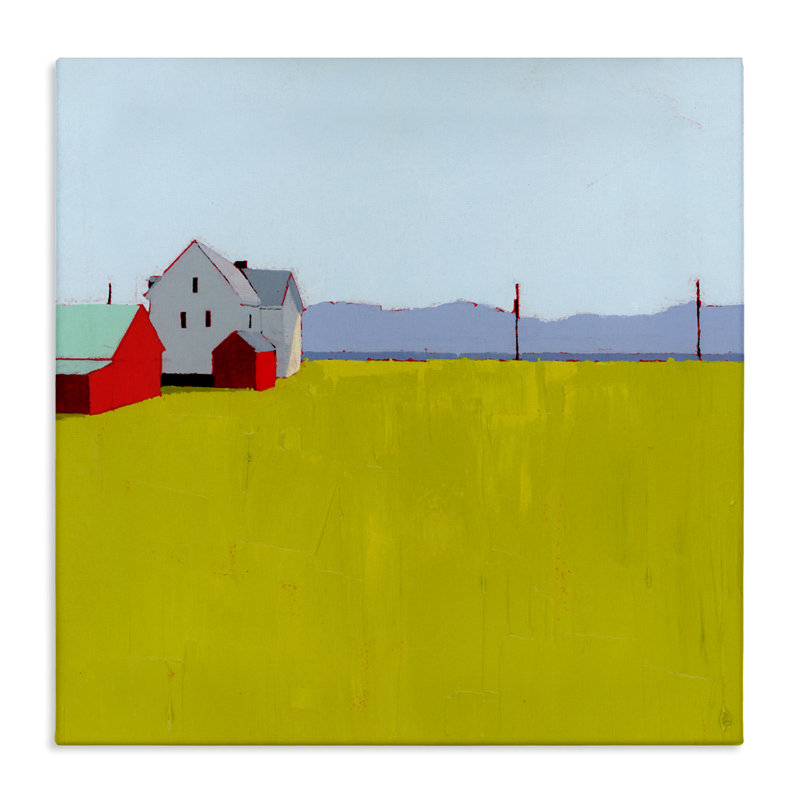 «Farmhouse & Shed Landscape Canvas», conception par Ruth LaGue, H 17 po x l 17 po