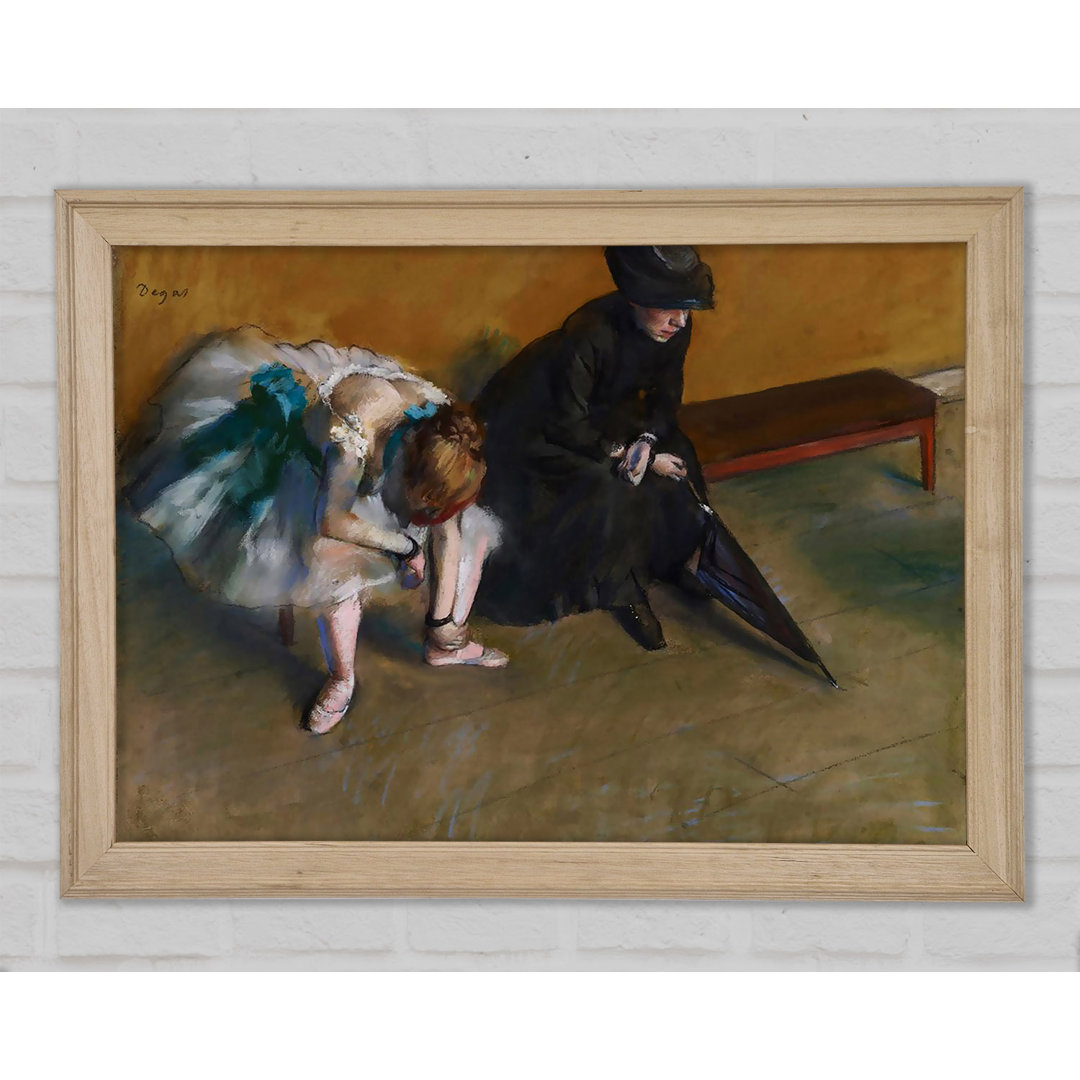 Degas Waiting - Einzelner Bilderrahmen Kunstdrucke