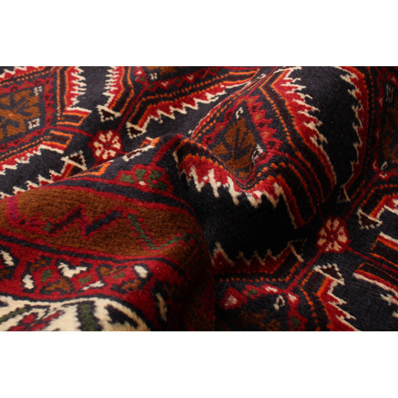 Tapis bleu foncé Royal Baluch 3 pi 2 po x 6 pi 4 po