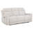 Patrick Ivory Upholstered Power Reclining Sofa