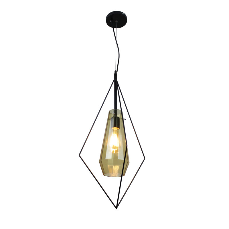 Luminaire suspendu géométrique 1 lumières simple Ailse
