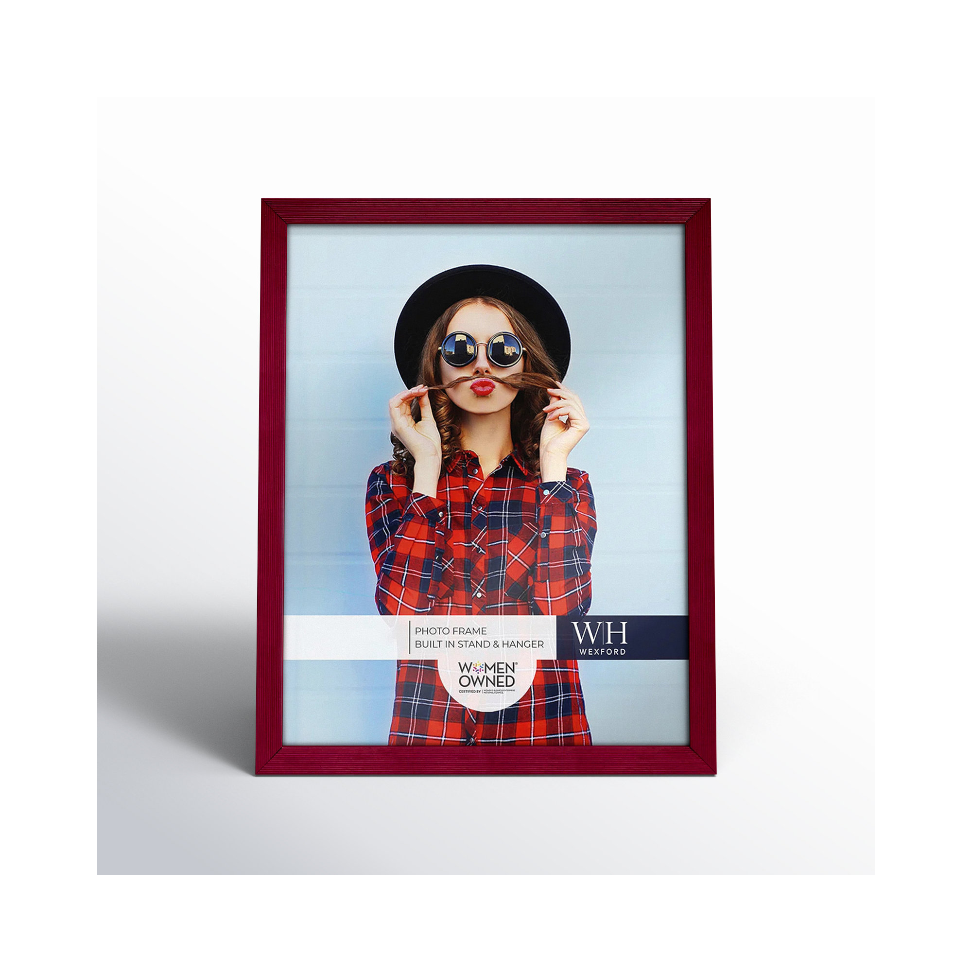 Apolline Wood Picture Frame, 11" x 14", Burgundy