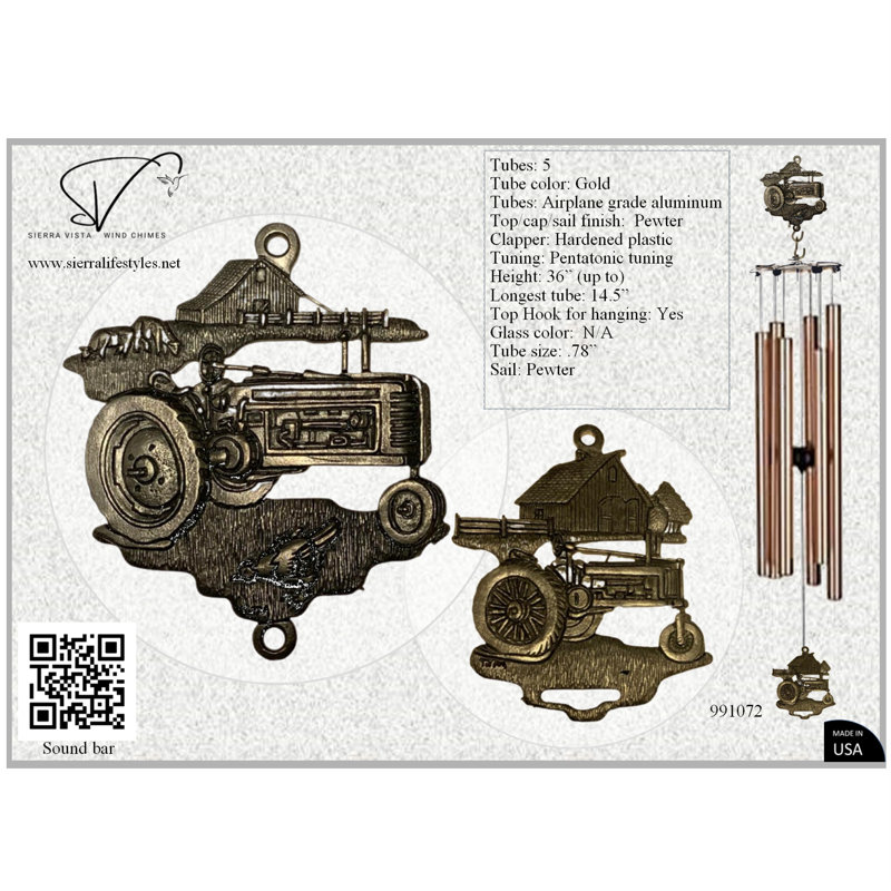 Carillon - Tracteur 36 po, Or