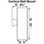 Applique murale cylindrique en aluminium 2 lumières l 6 po intérieur ou extérieur Newburgh-119024588-21231328