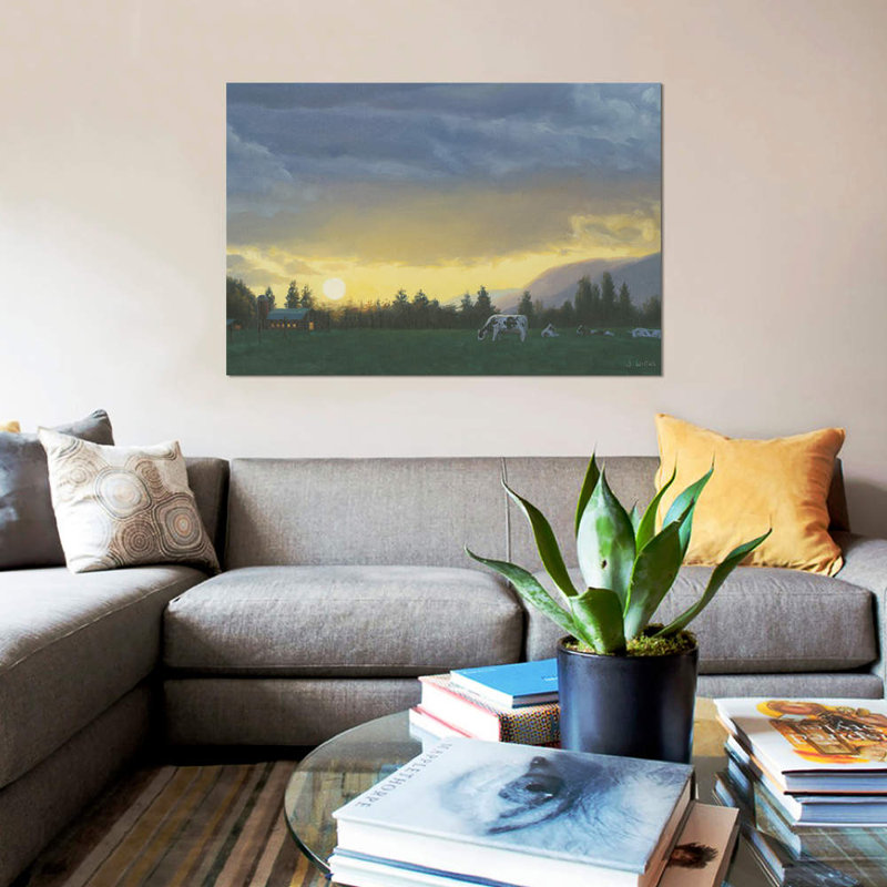 « farm life ii », impression sur toile, H 12 po x l 18 po x P 1,5 po