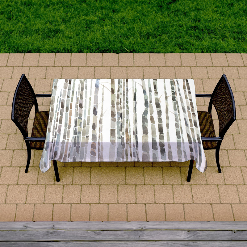 Birch Trees Forest Tablecloth | Minimalist Home Decor