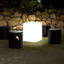 Cube illuminé - Tabouret multifonctionnel, lumière ambiante ou lumière de paysage. USB rechargeable.-112965146