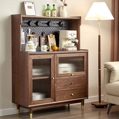 Buffet en bois de noyer massif